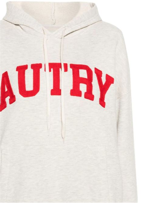 Light beige/light grey/red cotton sweatshirt Autry | HOPW525MAPPAREL MELANGE